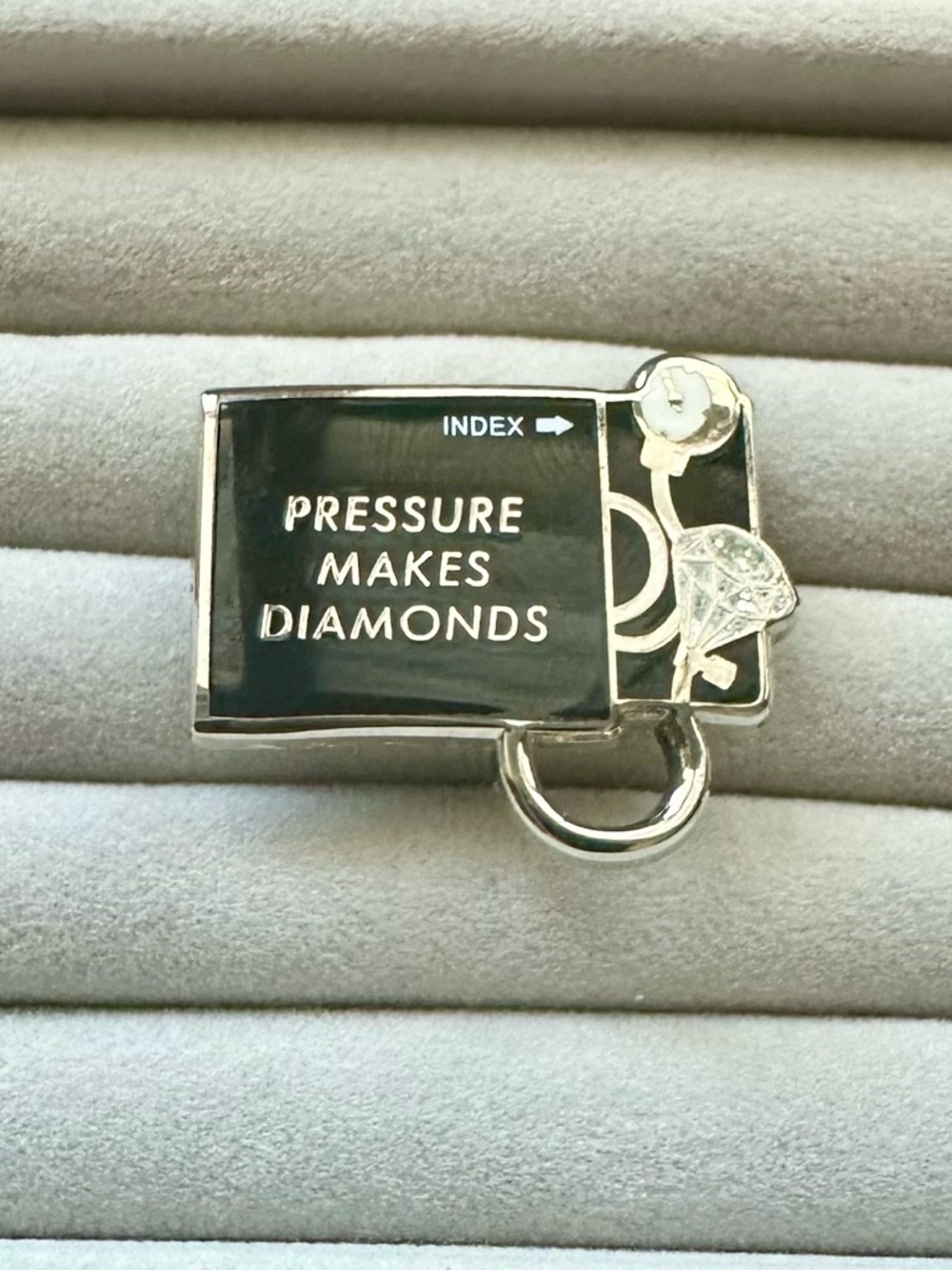 V Coterie x FIGS “Pressure Makes Diamonds” Medical Nursing Enamel Pin